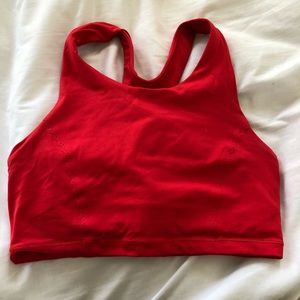RED LULULEMON SPORTS BRA SIZE 6